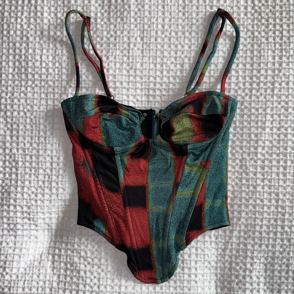 MIAOU Deia Corset in Rust - Size Small